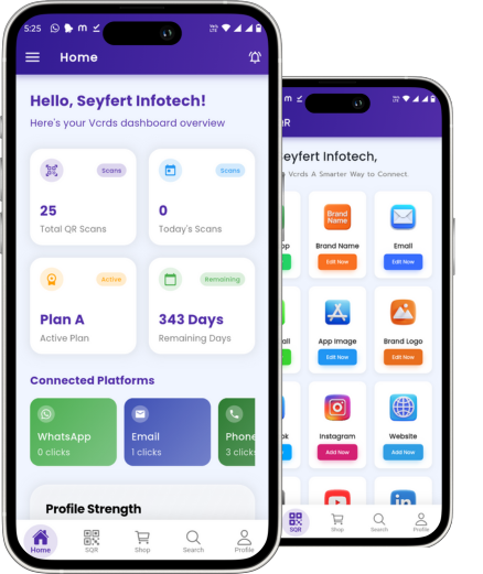 VCrds Mobile App Interface